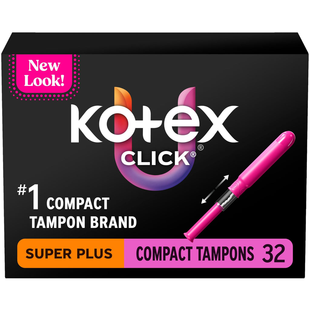 Buy now U by Kotex Tampons, Click Compact, Super Plus Absorbency, Unscented, 45 Count at indiglob india