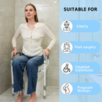 Toilet Seat Risers for Seniors with Handles, 3.5-inch Rise