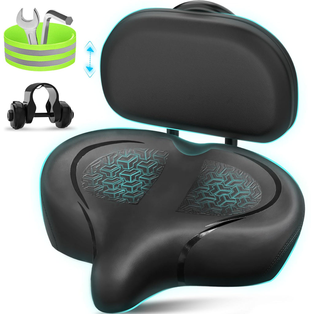 Buy now Bicycle Seat, Bike Seat for Women Men Extra Comfort Wide, Oversized Comfortable Seats Saddle for Peloton Bikes, Fit for Exercise Bikes, Electric Bikes, Mountain Bikes, Cruiser Bikes at indiglob india