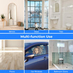 wlich Shower Squeegee with Long Handle, Telescoping Window and Floor Wiper