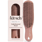 Kitsch Scalp Renewal Brush - Hairbrush Scalp Massager - Terracotta | Exfoliating Hair Brush, Gentle Head Massage Brush to Remove Buildup, Boost Circulation & Relaxing Head Scrubber for Hair Wash