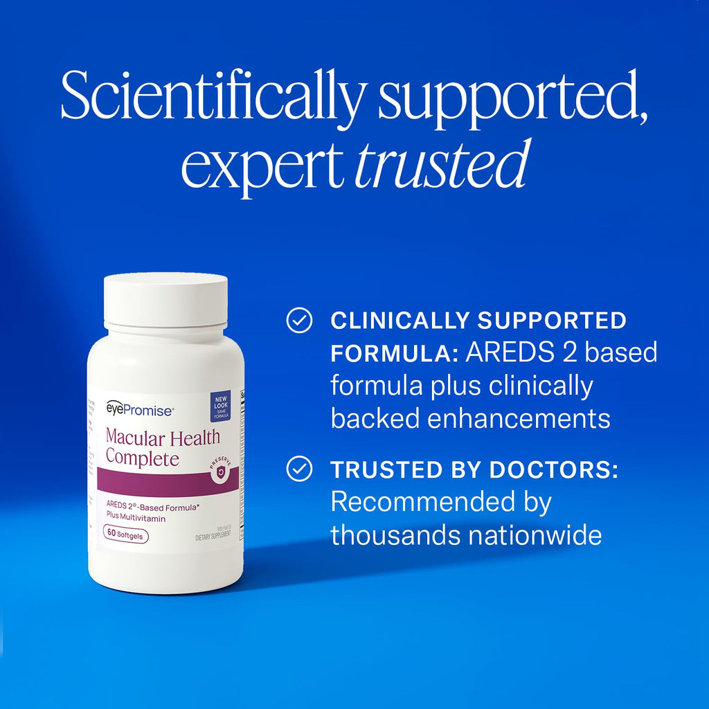 EyePromise Macular Health Eye Vitamins with Multivitamin, 60 Softgels