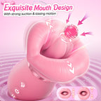 Vibrator Adult Sex Toys for Women - Sovokn 5IN1 Mouth Rose Sex Toy Vibrators, 10 Tongue Licking, 3 Auto & 1 Manual Sucking Vibrator Adult Toys New APP, Anal Clit Nipple Female Couples Sex Toys, Pink