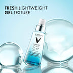Vichy Mineral 89 Booster, Pure Hyaluronic Acid Serum for Face with Polyglutamic Acid for Skin Barrier Repair, Plumps & Hydrates, Lightweight Hydrating Serum, Oil-Free, Non-Sticky