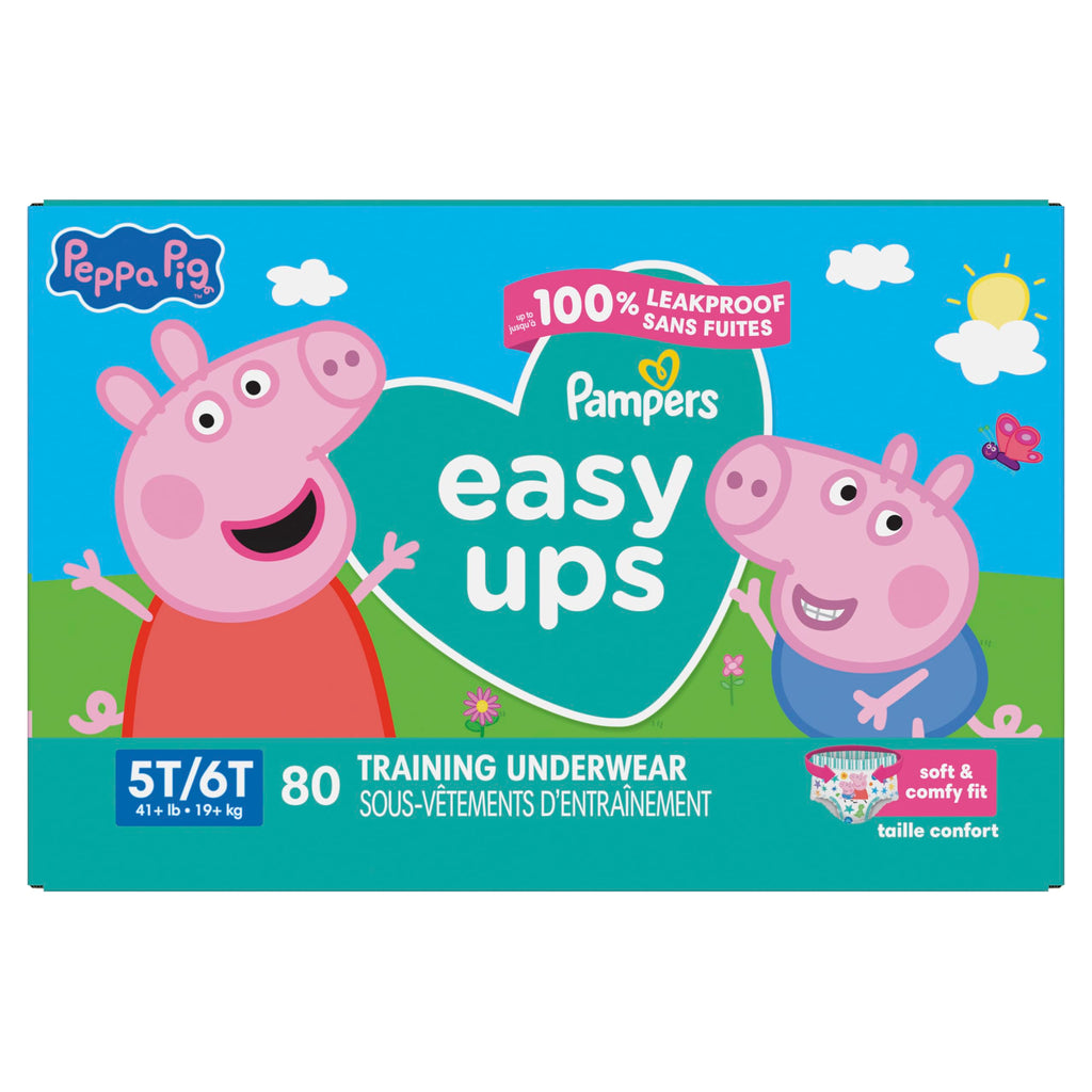 Buy now Pampers Training Pants - Easy Ups Girls & Boys - Size 3T-4T, 22 Count, Peppa Pig Underwear (Packaging May Vary) at indiglob india