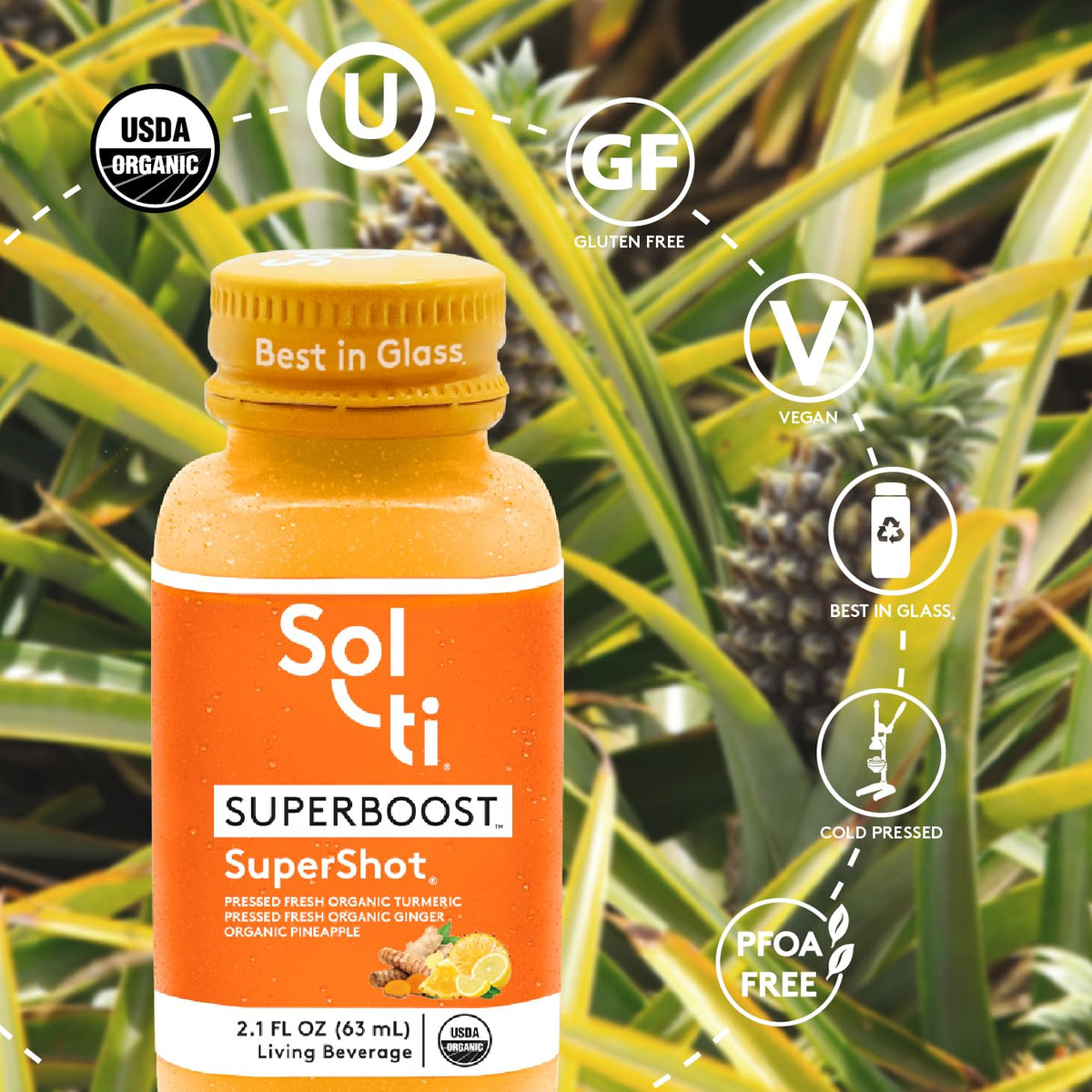 Sol Ti, Shot Supershot Superboost Organic Sgl, 2.1 Fl Oz
