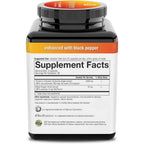 Youtheory Turmeric Extra Strength, 1,000 mg, 180 Capsules, Pack of 2 | Clinically Studied Curcumin C3 Complex, 95% Total Curcuminoids, BioPerine Black Pepper for Absorption, Joint Support*