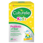 Culturelle Kids Probiotic + Fiber Packets, Ages 1+, Unflavored, 24 Count | From the #1 Pediatrician-Recommended Brand± Digestive Health & Immune Support, Help Restore Regularity*, Children & Toddlers