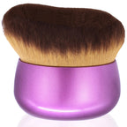 Extra Large Body Makeup Brush For Self Tanner, Leg Makeup &Bronzer Blend,75 mm Wide-headed Kabuki Brush Provides More Even &Pretty Application, Oval Face&Back Makeup Brush, Wet&Dry Use- Pink Rose Gold