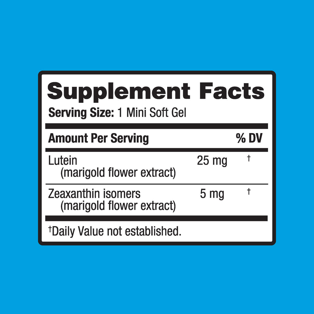 Ocuvite Blue Light Lutein & Zeaxanthin Supplement, Eye Vitamin for Eye Strain, Vision & Ocular Health Support, Softgels for Screen & Sunlight Exposure, 30 Softgels