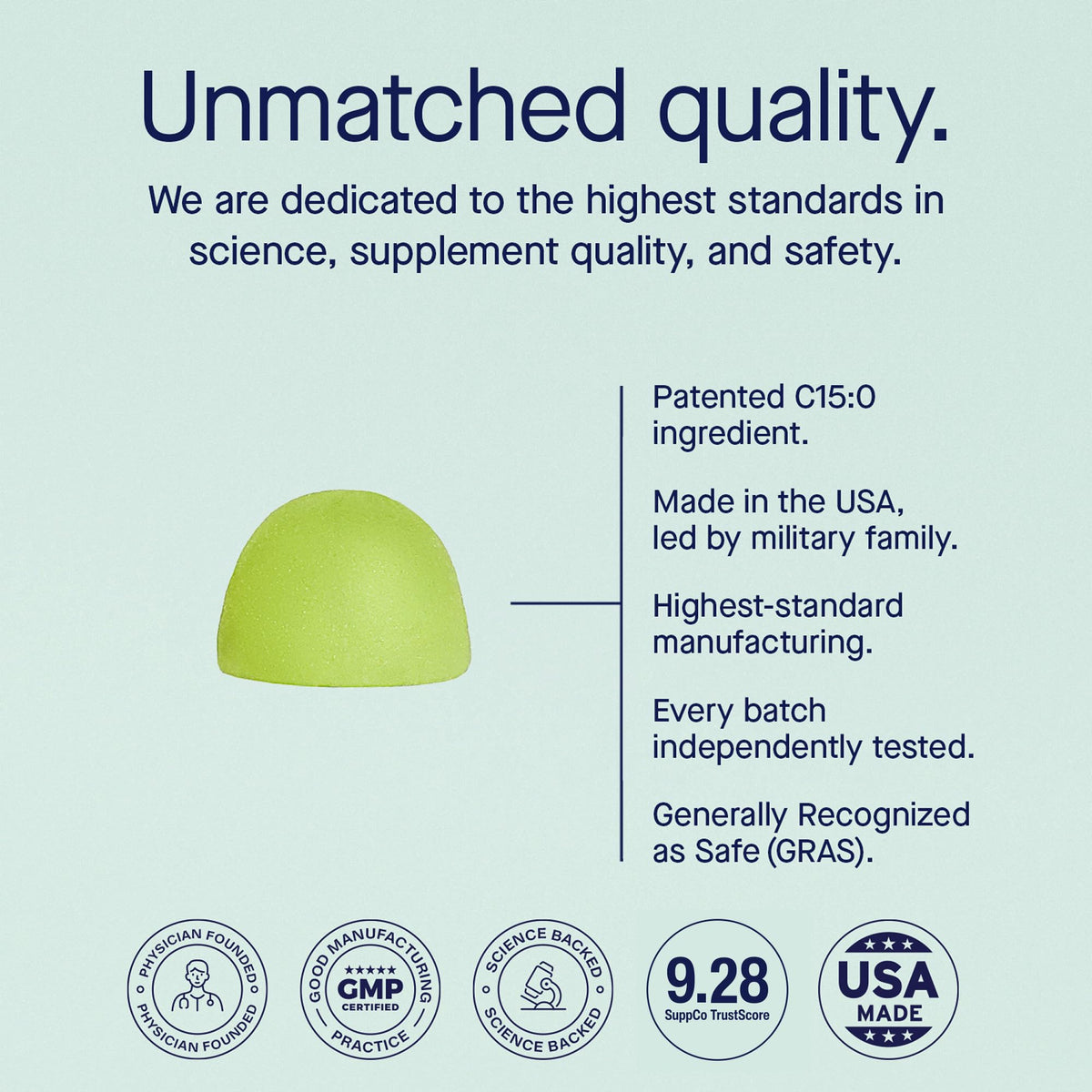 Fatty15 C15:0 Pentadecanoic Acid Healthy Aging Gummies - 60 Vegan Gummies