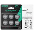 Enegitech CR2032 Batteries, CR 2032 Lithium 3V Coin Battery 6 Pack