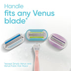 Gillette Venus Extra Smooth Pink Women's Razor Handle + 3 Blade Refills