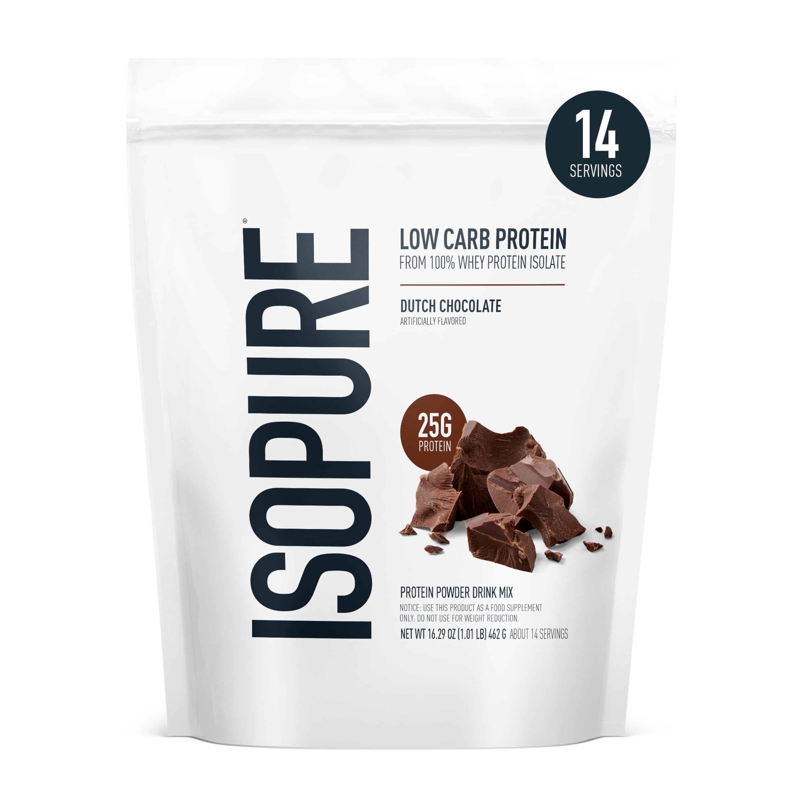 Buy now Isopure Zero Carb 100% Pure Whey Isolate Protein Powder, Lactose Free, Gluten Free, with Vitamins, Creamy Vanilla, 25g Protein Per Serving, 1 Lb, 15 Servings (Packaging May Vary) Dutch Chocolate 1 Pound (Pack of 1) at indiglob india