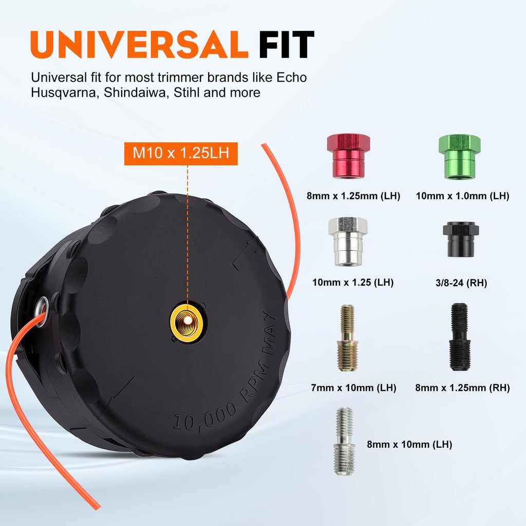 Hipa Speed Feed 400 Trimmer Head for Echo SRM 225 Trimmer Universal Fit