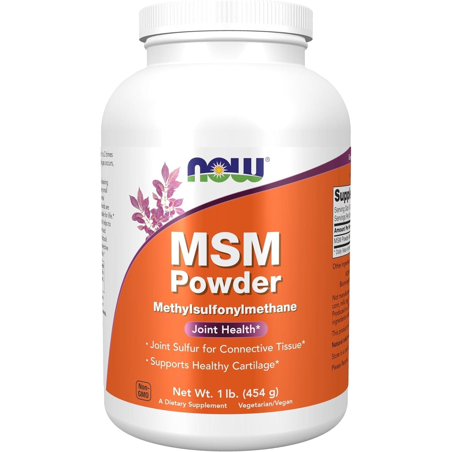 Buy now NOW Foods Supplements, MSM (Methylsulfonylmethane) Powder, Supports Healthy Cartilage*, Joint Health*, 8-Ounce 1 Pound (Pack of 1) at indiglob india