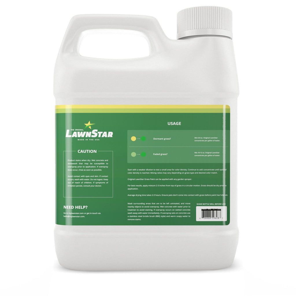 Grass Paint for Lawn, Ideal for Dormant, Patchy or Faded Gardens, 32oz
