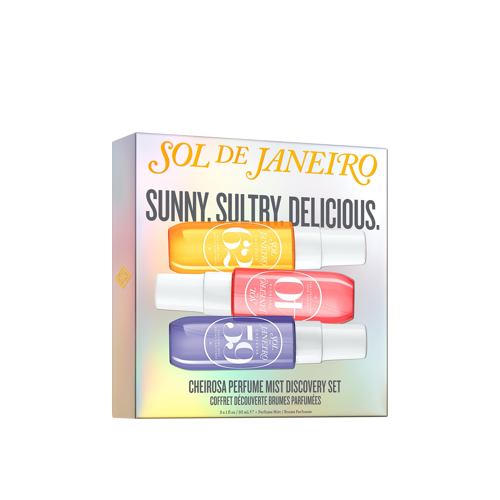 Sol de Janeiro Cheirosa Perfume Mist Discovery Set Cheirosa 62, 40, and 59 | Beauty Minis, 3 x 1 fl oz., Gift Set