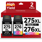 PG-275XL CL-276XL Replacement for Canon Ink 275 and 276 Ink Cartridge 2Pack