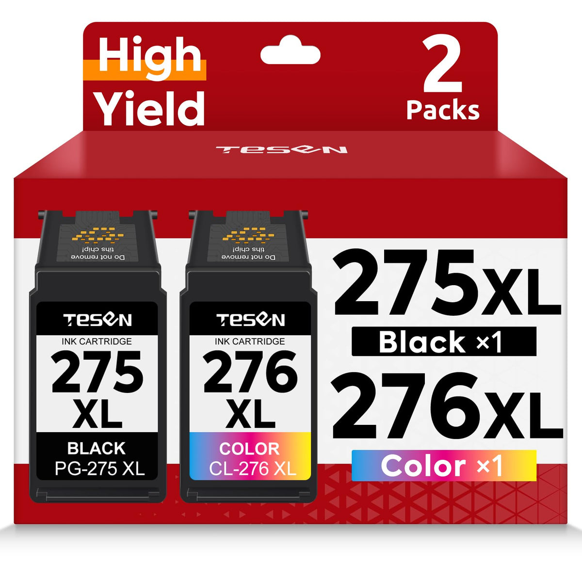 PG-275XL CL-276XL Replacement for Canon Ink 275 and 276 Ink Cartridge 2Pack