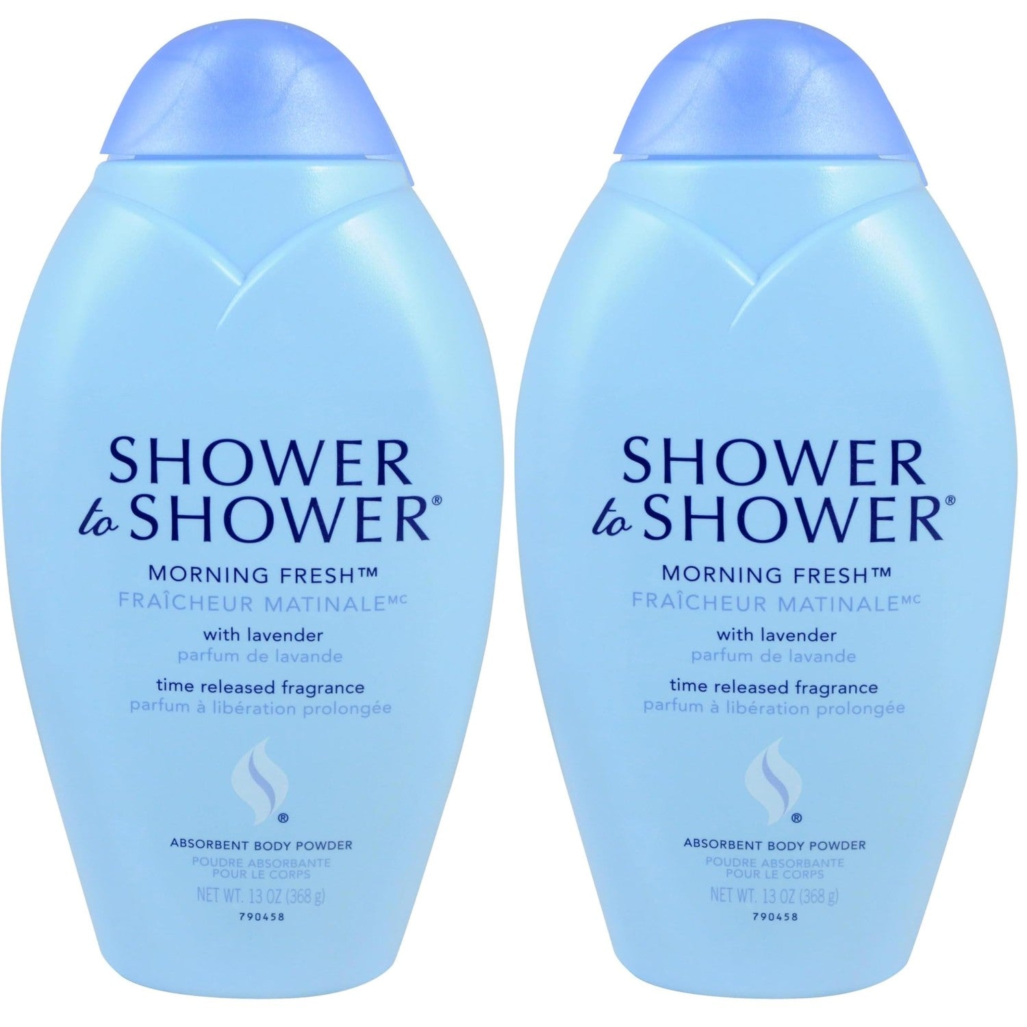 Shower to Shower Morning Fresh Body Powder for Chafing and Odor, 13 Oz | Deodorant powder with lavender, sweat absorbing, prevents chafing & odor, all over body powder for long lasting freshness
