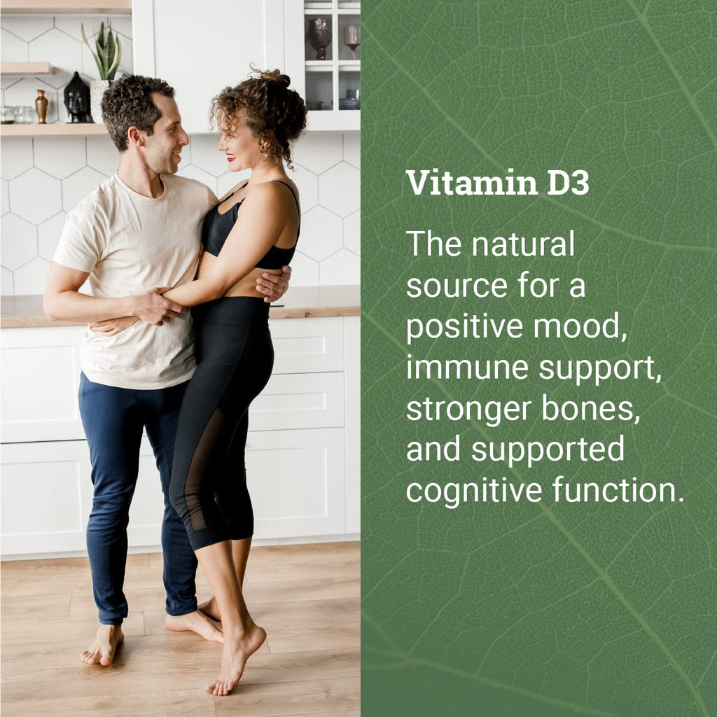 Vegan Vitamin D3 5000 iu Supplement, Supplements for Immune Health & Bones
