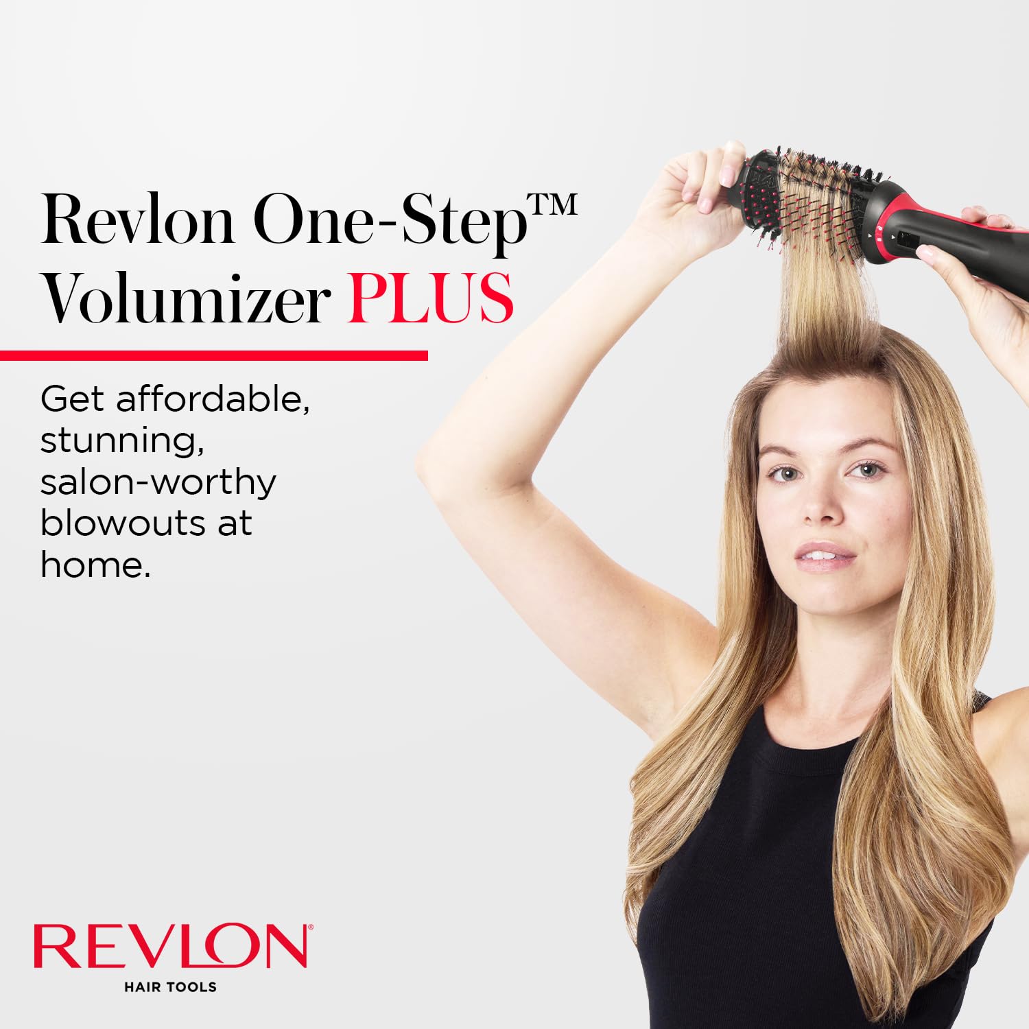 Buy now REVLON One Step Volumizer PLUS Hair Dryer and Styler - More Volume, Less Damage, and More Styling Control for Easy and Fast Salon-Style Blowouts, Plus Travel Friendly (Black) at indiglob india