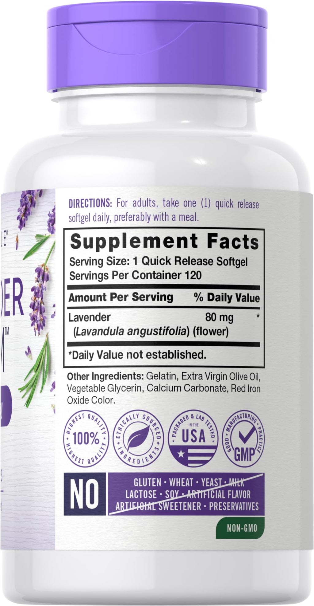 Carlyle Lavender Pills | 80 mg | 120 Softgel Capsules