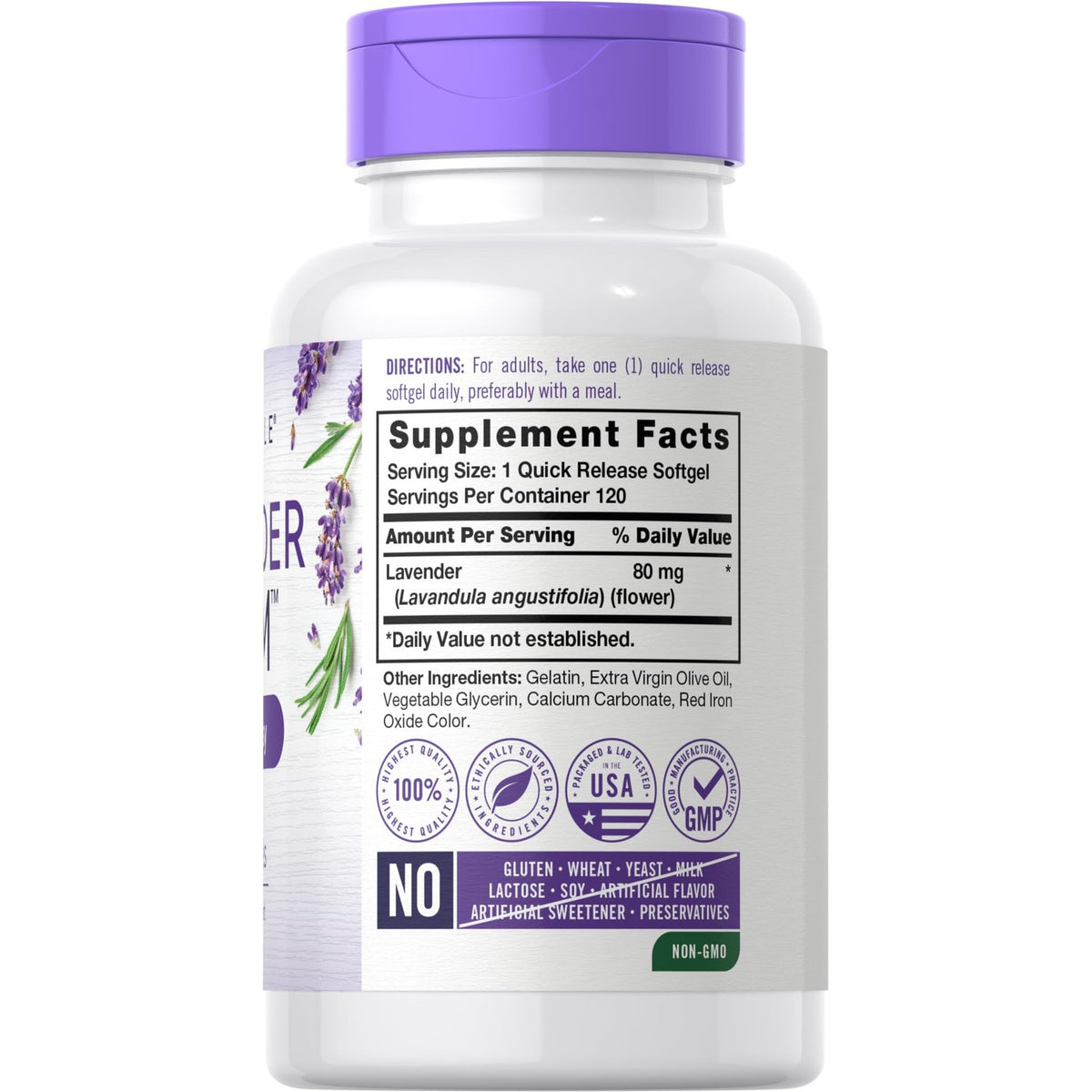 Carlyle Lavender Pills | 80 mg | 120 Softgel Capsules