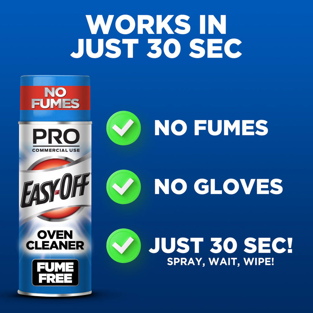 Easy Off Fume Free Oven Cleaner Foam Multi Surface Degreaser, 24oz 2Count
