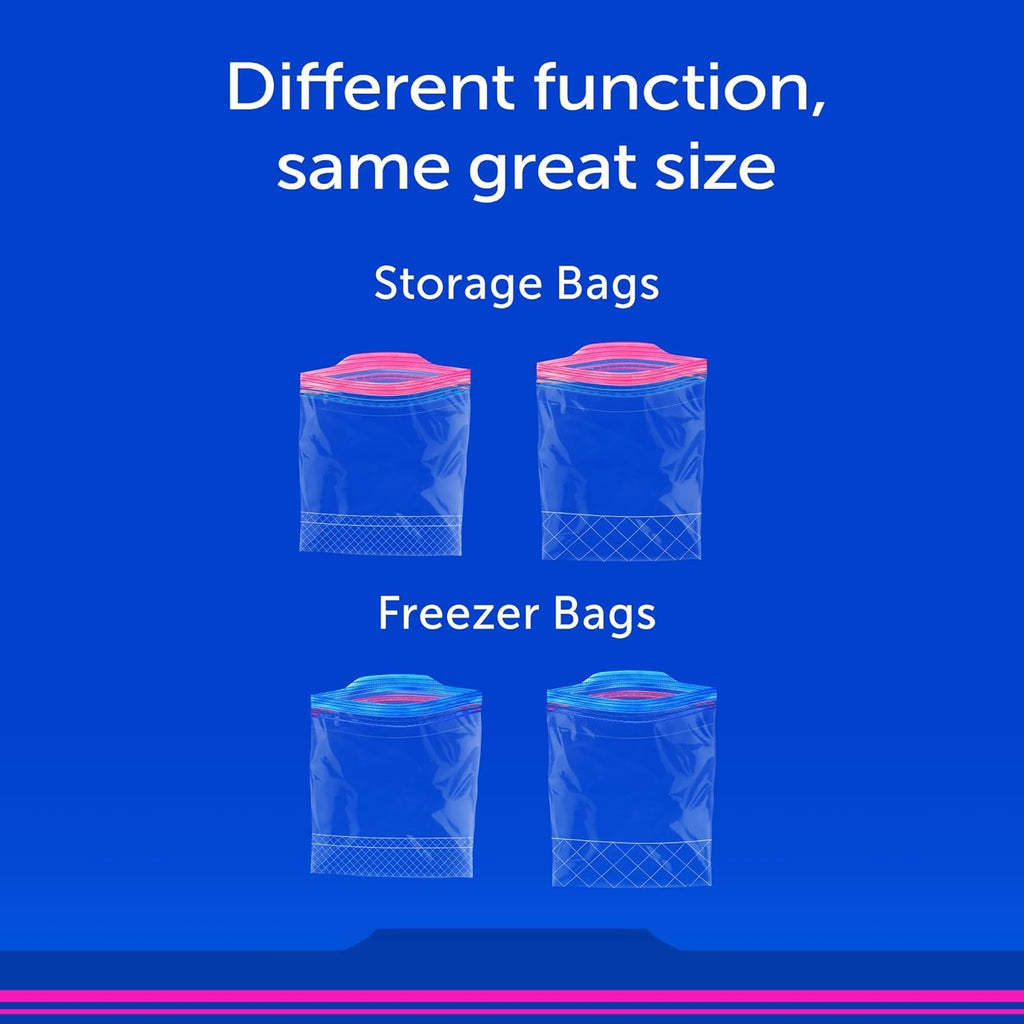 Buy now Ziploc Gallon Food Storage Freezer Bags, New Stay Open Design with Stand-Up Bottom, Easy to Fill, 28 Count at indiglob india