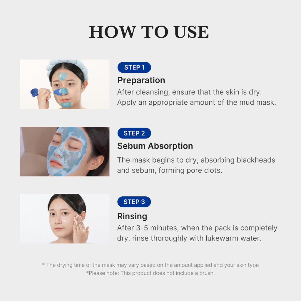 medicube Zero Pore Blackhead Mud Mask - Pore Cleansing & Gentle Exfoliating | Blackhead-Removing Clay Mask with AHA BHA PHA, Pore Minimizing & Cooling Care, 3 Min Quick Dry, Korean Skincare 3.52 oz.