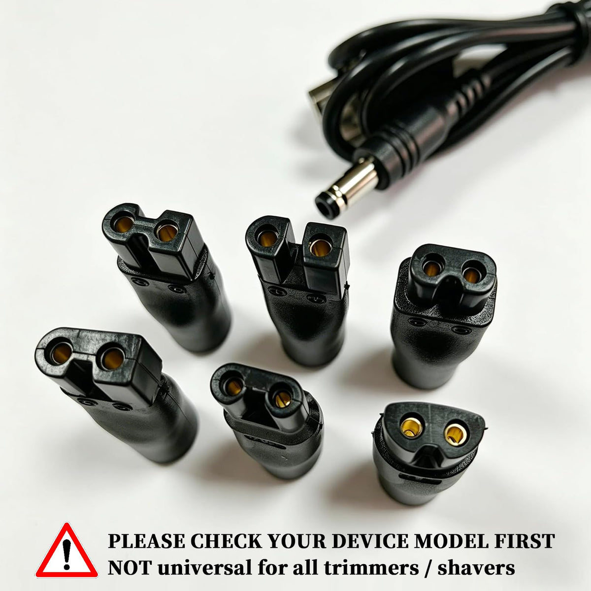 5V USB Charger Cord for Electric Hair Clippers, Beard Trimmers, Shavers