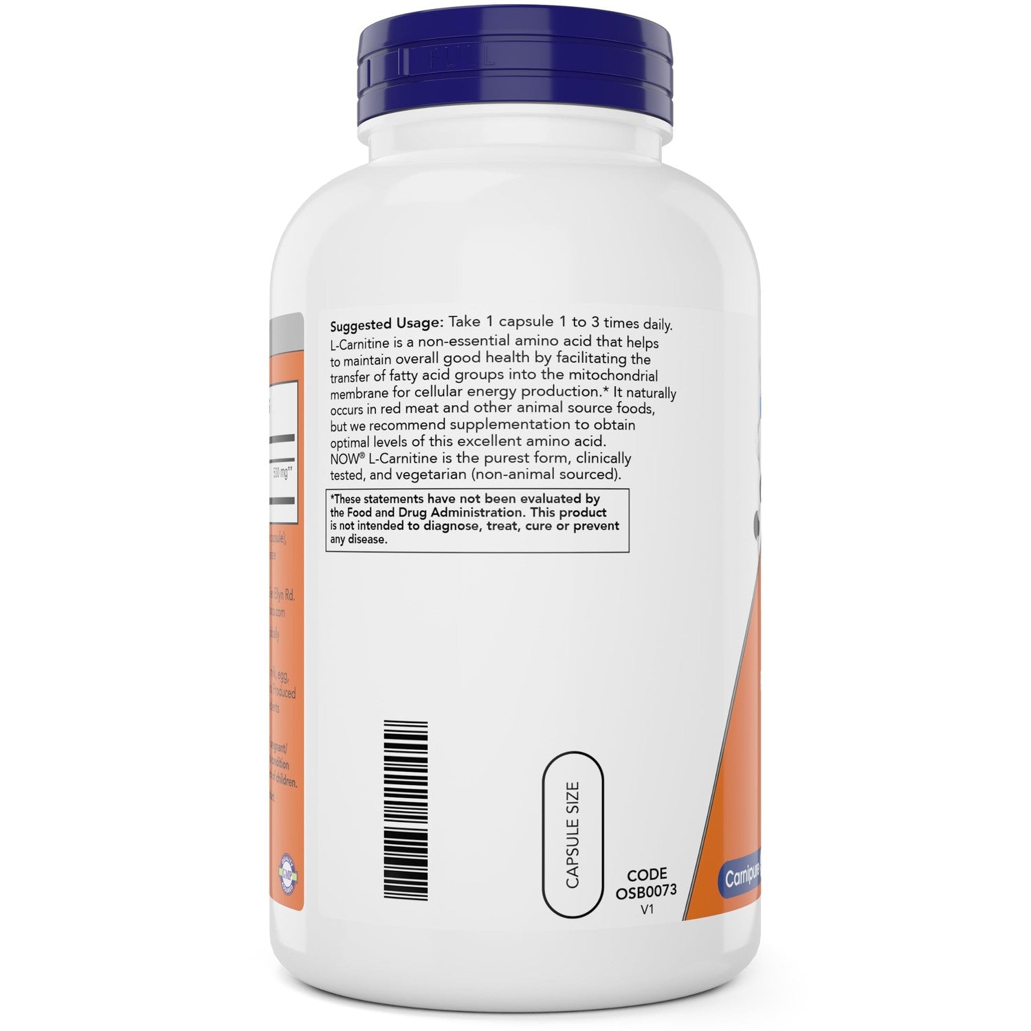 Buy now NOW Foods L-Carnitine 500 mg, 240 Veg Caps - Fitness Support* - Purest Form - Non-GMO - Vegan/Vegetarian - 500mg Capsules - Amino Acid Health Supplement at indiglob india