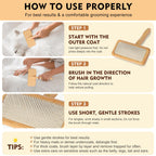 Slicker Brush for Dogs & Cats, Dog & Cat Brush for Shedding & Grooming