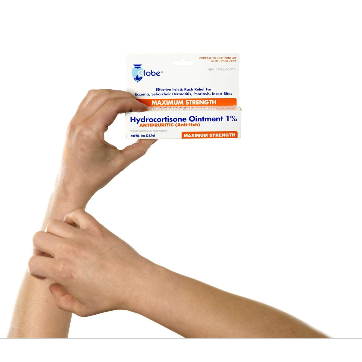 Globe Hydrocortisone Ointment 1% Maximum Strength, 3 Pack, 1 oz Tubes