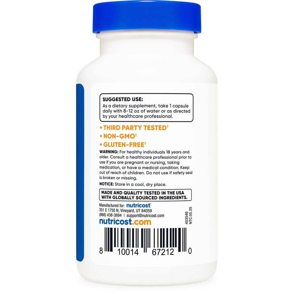 Nutricost Niacin (Flush-Free) Inositol Hexanicotinate 500mg, 120 Capsules