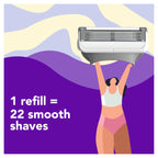 joy razor blade cartridge refill for women, 4 blade refills
