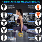 Buy now TOLOCO Massage Gun, Deep Tissue Back Massage for Athletes for Pain Relief, Percussion Massager with 10 Massages Heads & Silent Brushless Motor, Valentines Day Gifts for Him Her, Black at indiglob india