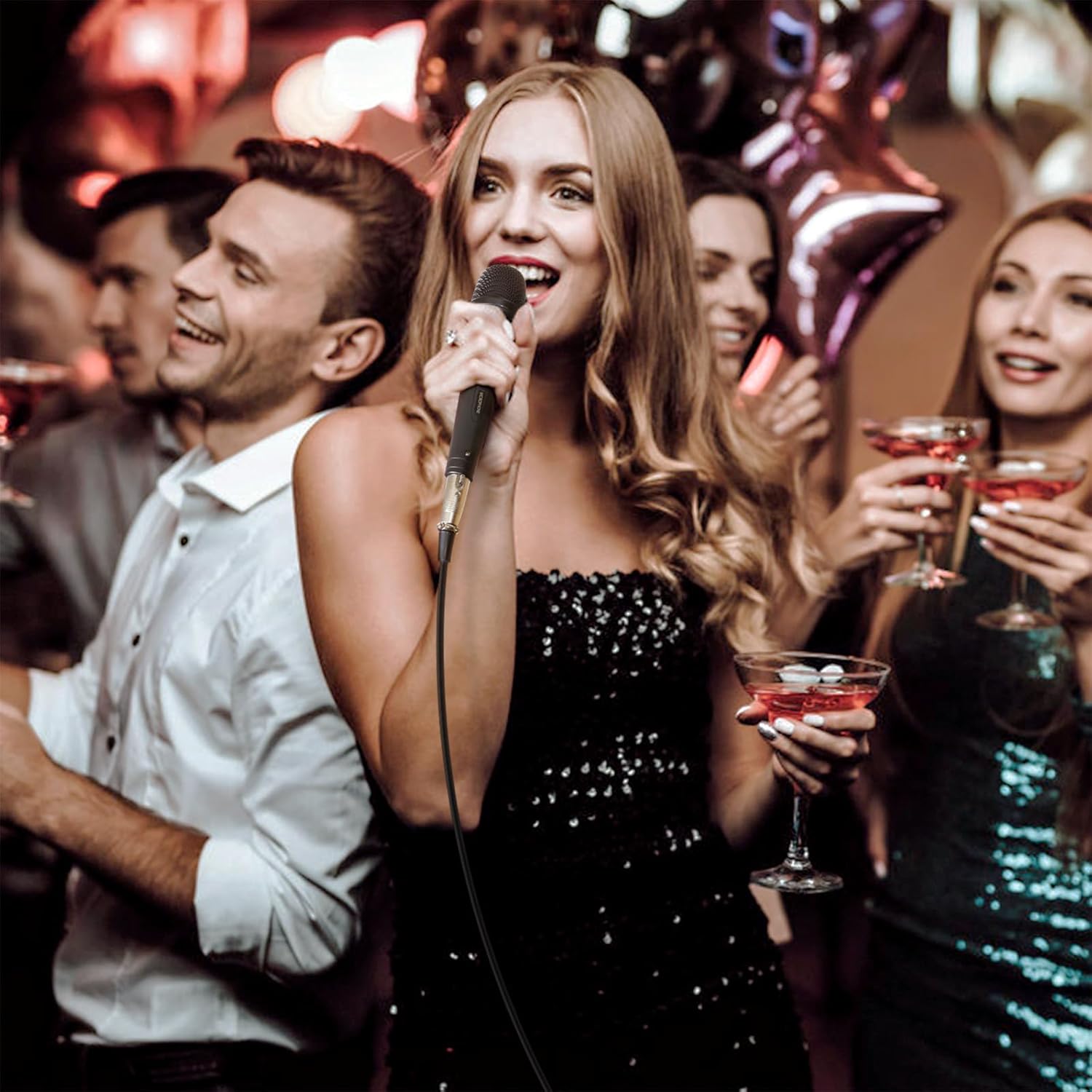 Buy now TONOR K1 Vocal Microphone for Singing, Dynamic Handheld Wired Karaoke Mic, Microfono with 5M XLR to 1/4" Cable, Compatible with Amp, Mixer, Suitable for Speech, Karaoke and Outdoor Activities at indiglob india
