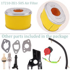 GX160 GX200 Carburetor Compatible with Honda GX120 GX140 GX 160 GX168 GX200 5HP 5.5HP 6.5HP Engine, GX160 Carburetor + Recoil Starter + Ignition Coil + Air Filter Tune Up Kit