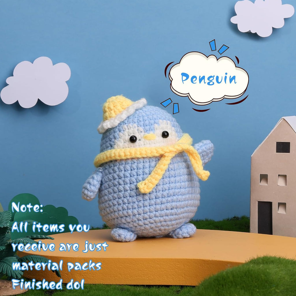 Buy now UzecPk Beginner Crochet Kit, Crochet Animal Kit with Yarn, Complete Crochet Kit for Adults and Kids Craft with Instruction and Video Tutorials at indiglob india