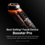 medicube Booster Pro - 6 in 1 Real Glass Glow Beauty Massager, Black | 6-in-1 Real Glass Glow Beauty Massager - for Clear, Radiant, Firmer-Looking Skin, Korean Skin Care, Black