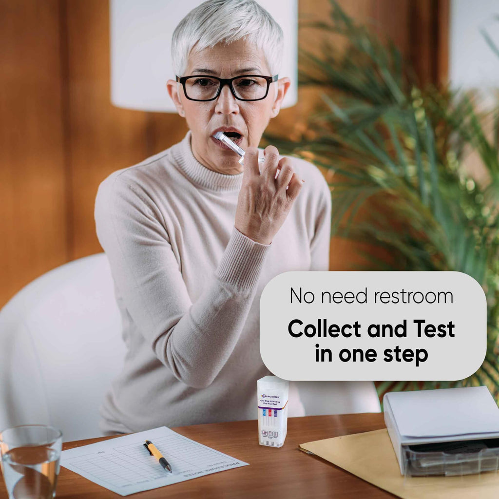 Prime Screen [5 Pack] 5 Panel Oral Saliva Test Kit (AMP, COC, MET, OPI, THC) - ODOA-256