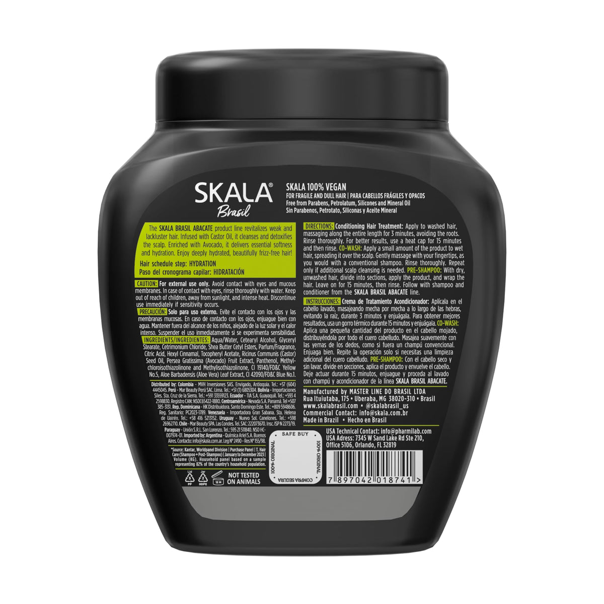 SKALA Avocado 2-in-1 Treatment Cream for Fragile & Dull Hair 35.3 Oz