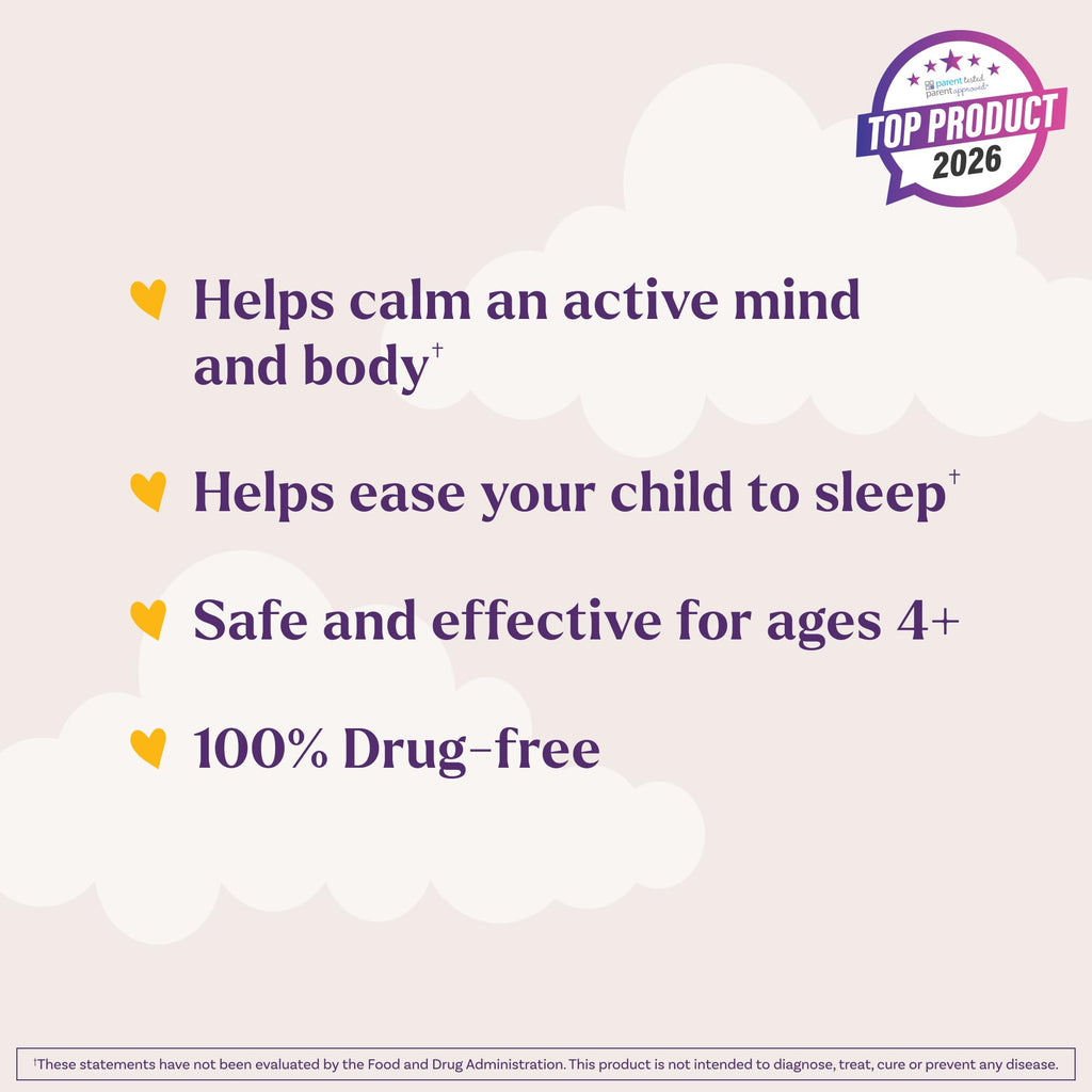 Natrol Kids Melatonin 1 mg Sleep Gummies, Sleep+ Calm, Strawberry, 60 Count