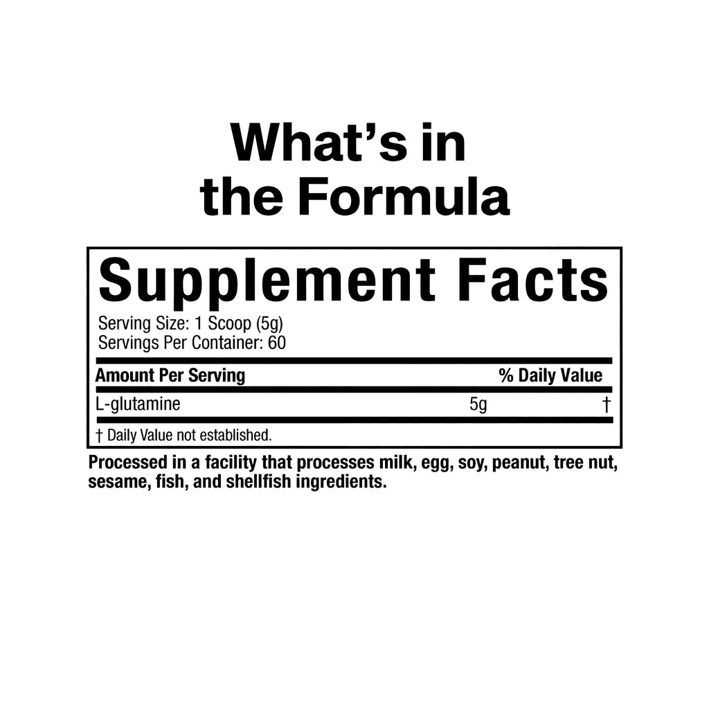 MuscleTech 100% L-Glutamine Powder for Enhanced Muscle Recovery, Unflavored | Pure L Glutamine Muscle Growth Builder & Energy Boosting Nutritional Supplement for Men & Women - 60 Servings