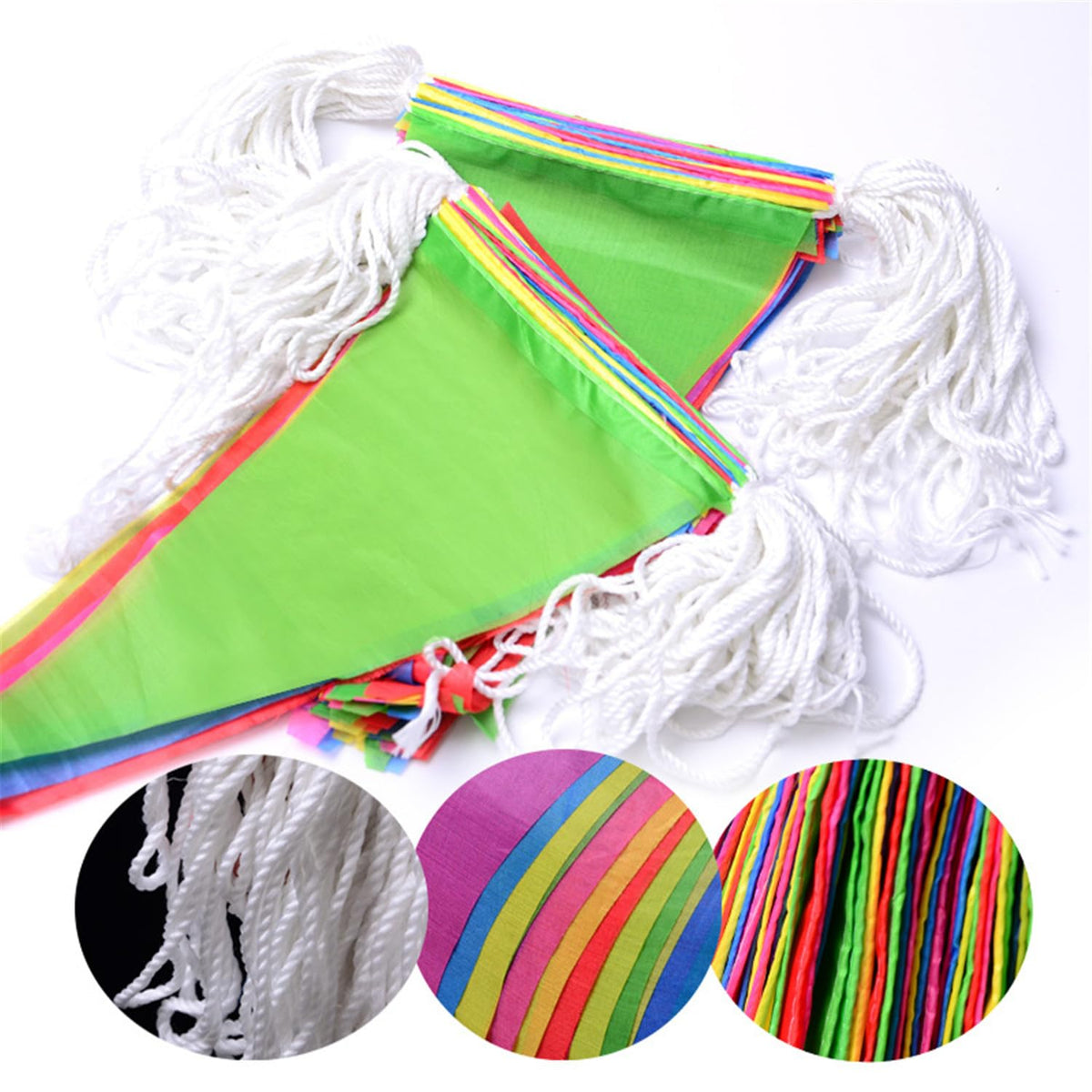 260ft 150pcs Flags Colorful Pennant Banner Flags Multicolor Bunting String Triangle Flags, Garland for Grand Opening Carnival, Theme Birthday Party Decoration, Outdoor Events Classroom Decor