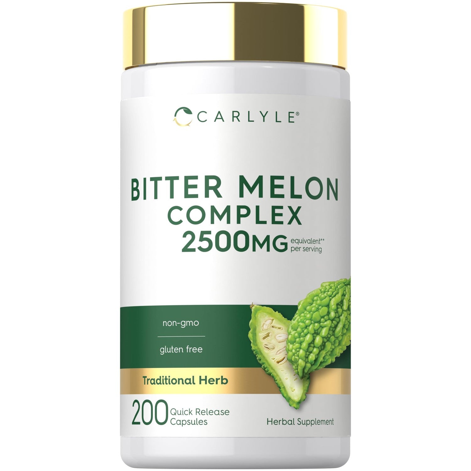 Carlyle Bitter Melon Complex | 200 Capsules | Traditional Herbal Extract Supplement | Non-GMO & Gluten Free