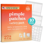 272 CT Large Pimple Patches for Face - 10 Sizes Variety Pack Zit Patches w/ Salicylic Acid, Tea Tree, Calendula Oil - Pimple Patches Large Acne Patches for Face Chin and Body - Dark Spot Patches